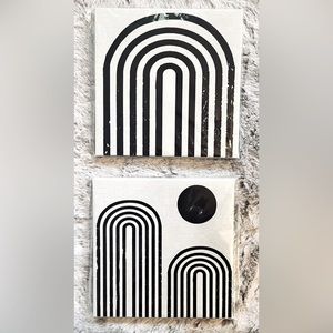 ARCH Canvas Wall Art Set of 2 - Neutral Rainbow